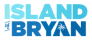 Island of Bryan logo featuring “ISLAND” in light blue, “of” in a small script, and “BRYAN” in dark blue with a palm tree graphic inside the letter “A,” representing Caerula Mar Club, a luxury boutique resort on South Andros Island, The Bahamas.